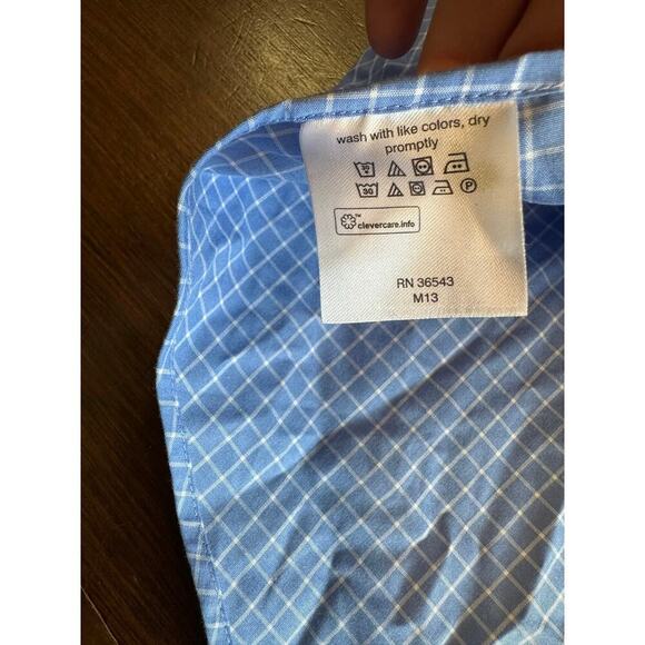 Lauren Ralph Lauren Black Label Button Up Men XXL 18 34/35 Wedding Easter Career - Picture 11 of 15